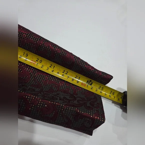 Platini Elegant Red and Black Men's Jacquard Blazer Sz.XL